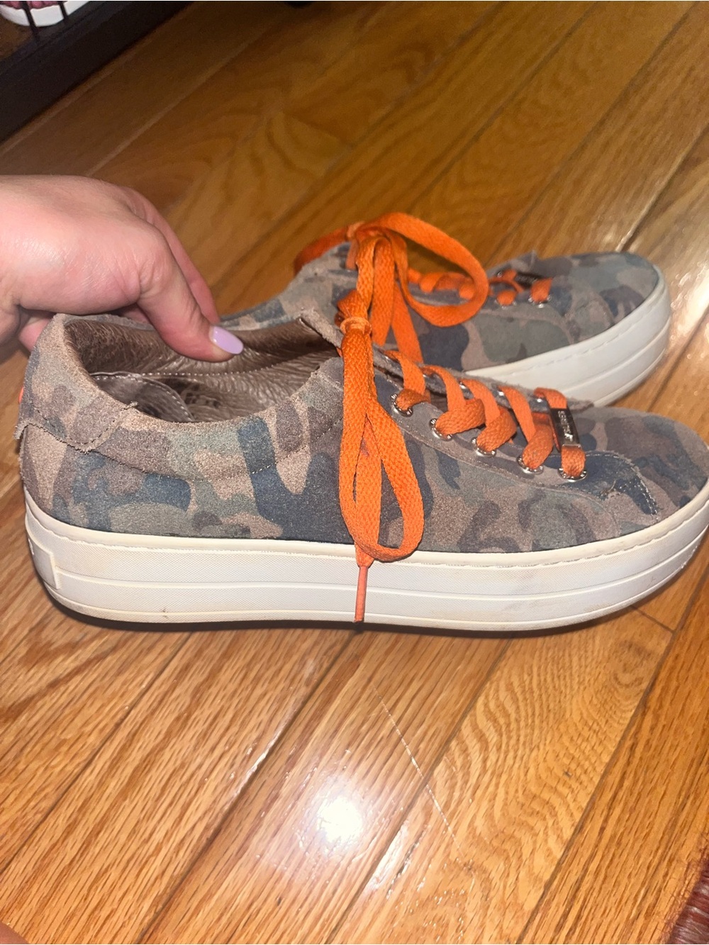 Camo and Orange J / Slides Sneakers - Picture 2 of 6